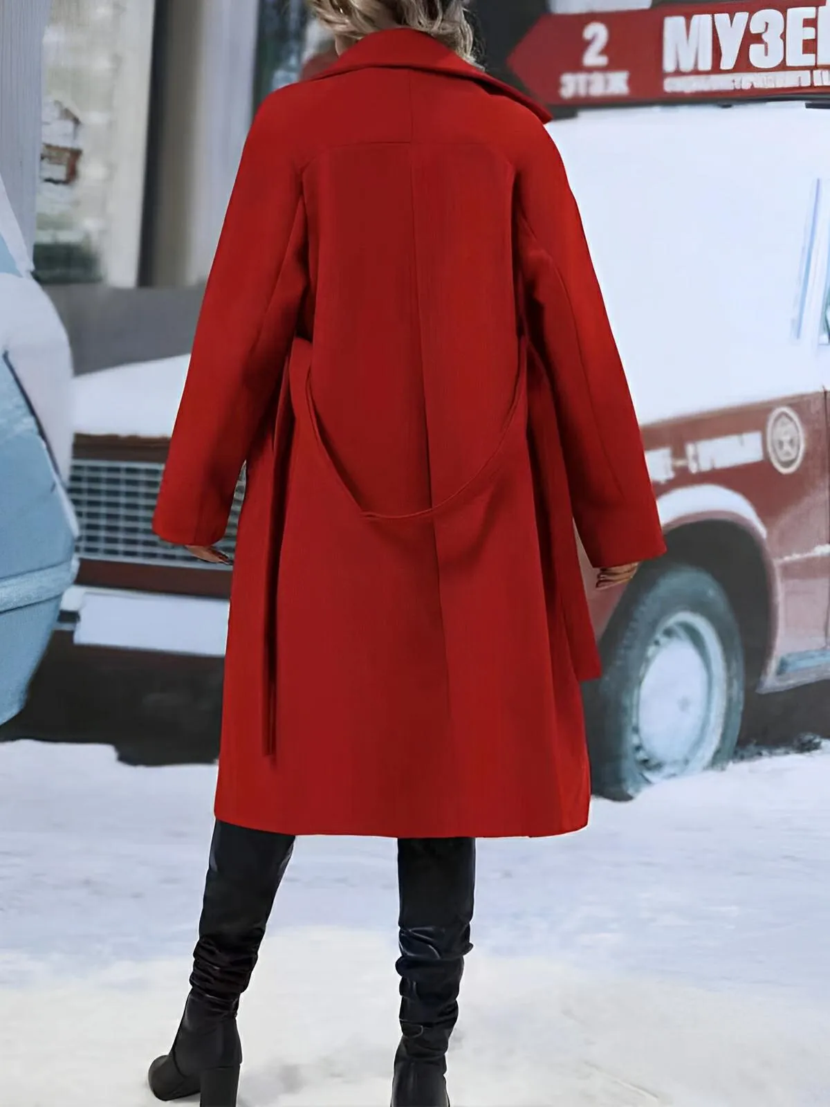 Lapel Trench Coat