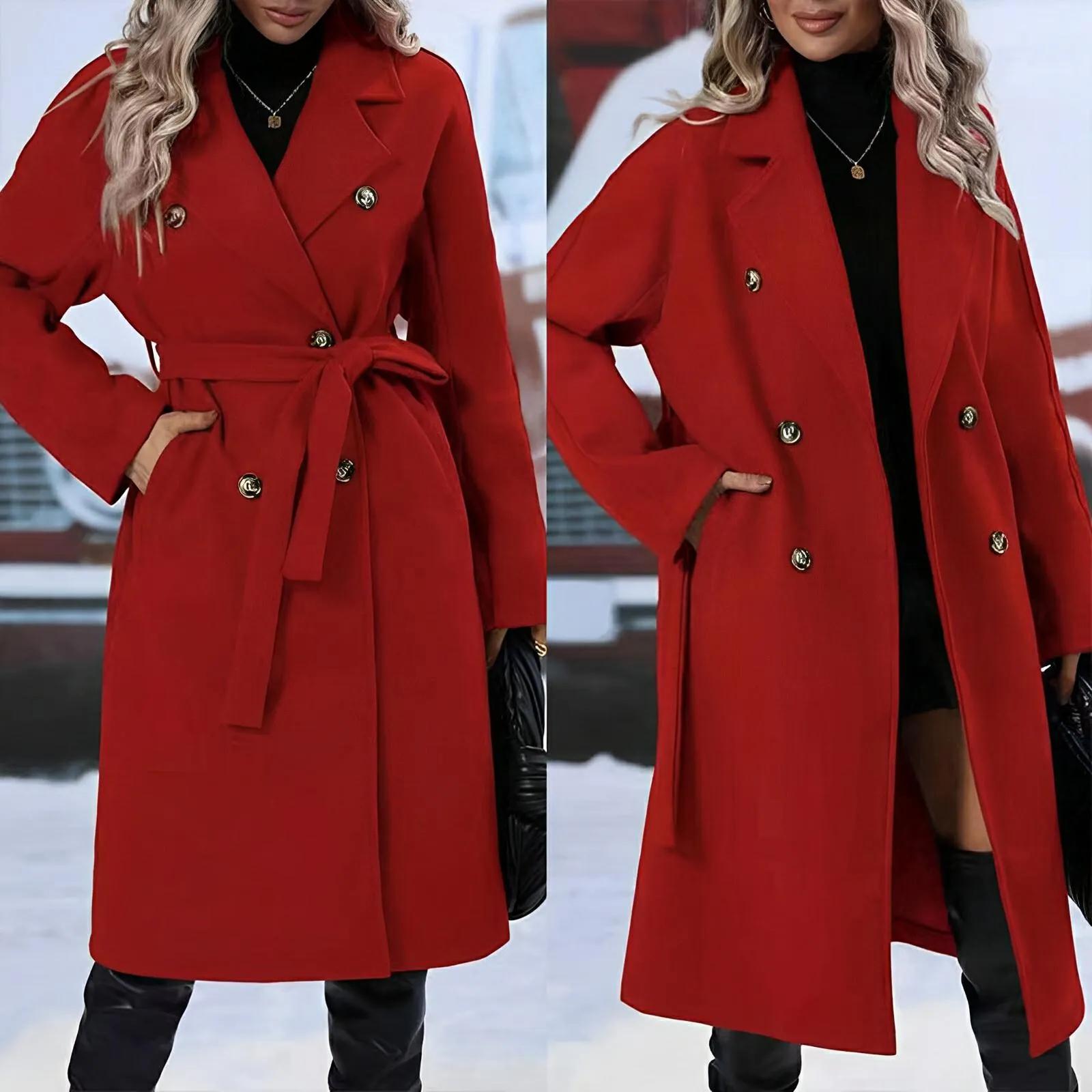 Lapel Trench Coat