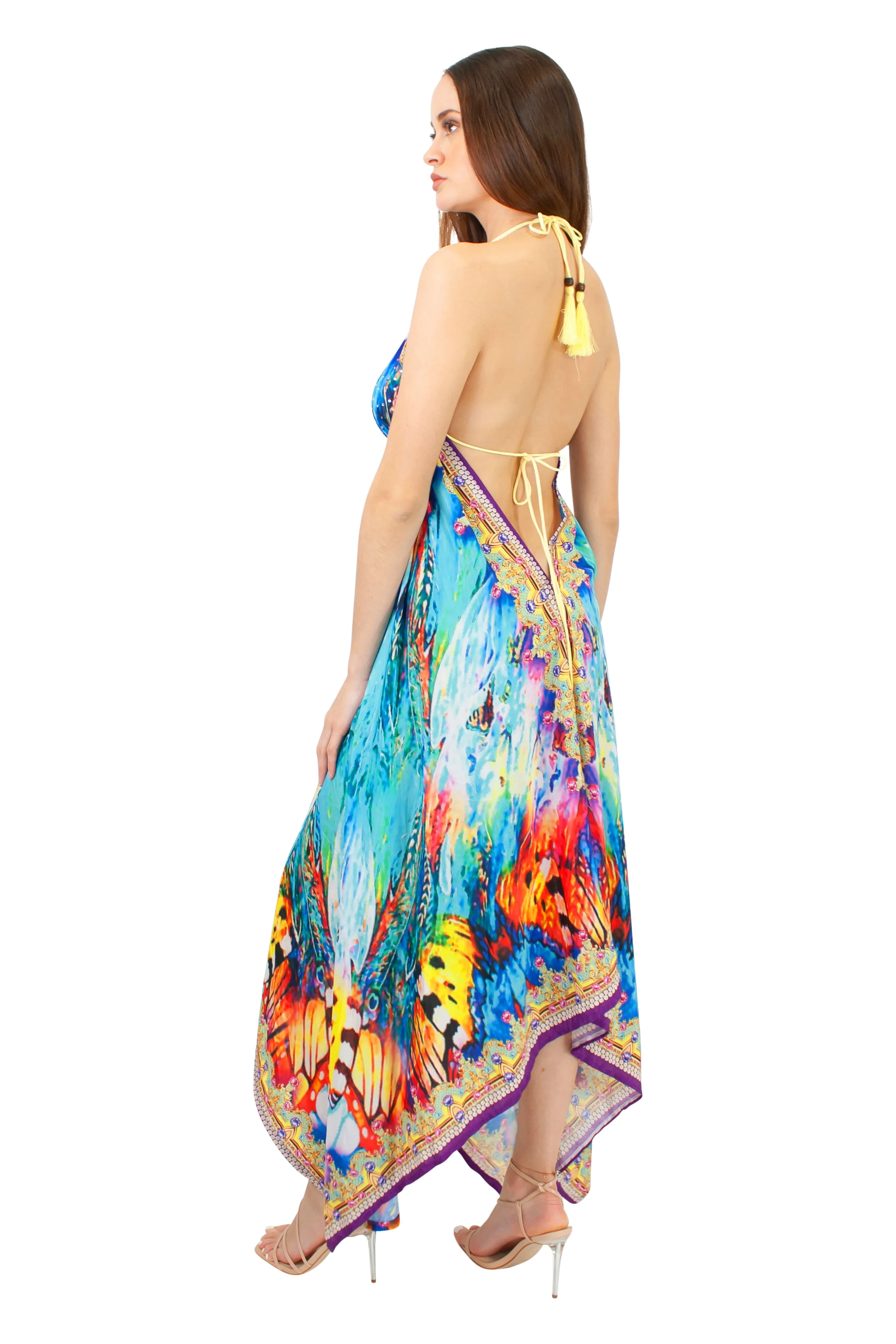 LD-104 Dress in White Mix
