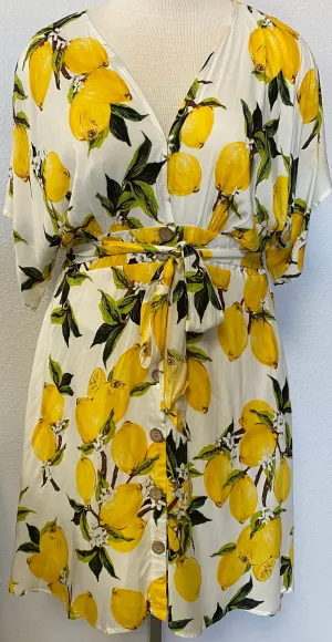 LEMON FLARED DRESS