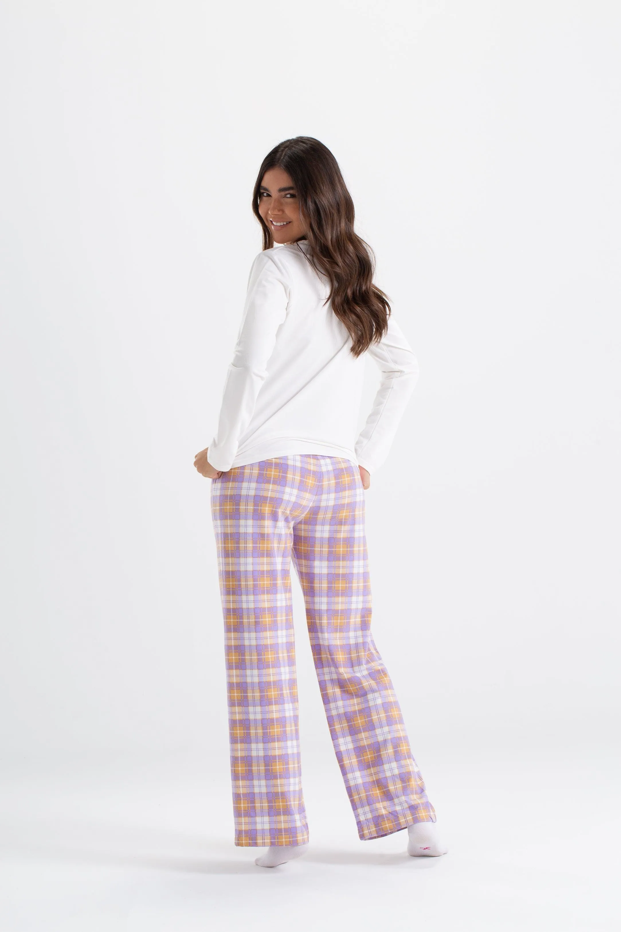Lilac Checkers Pyjama Set