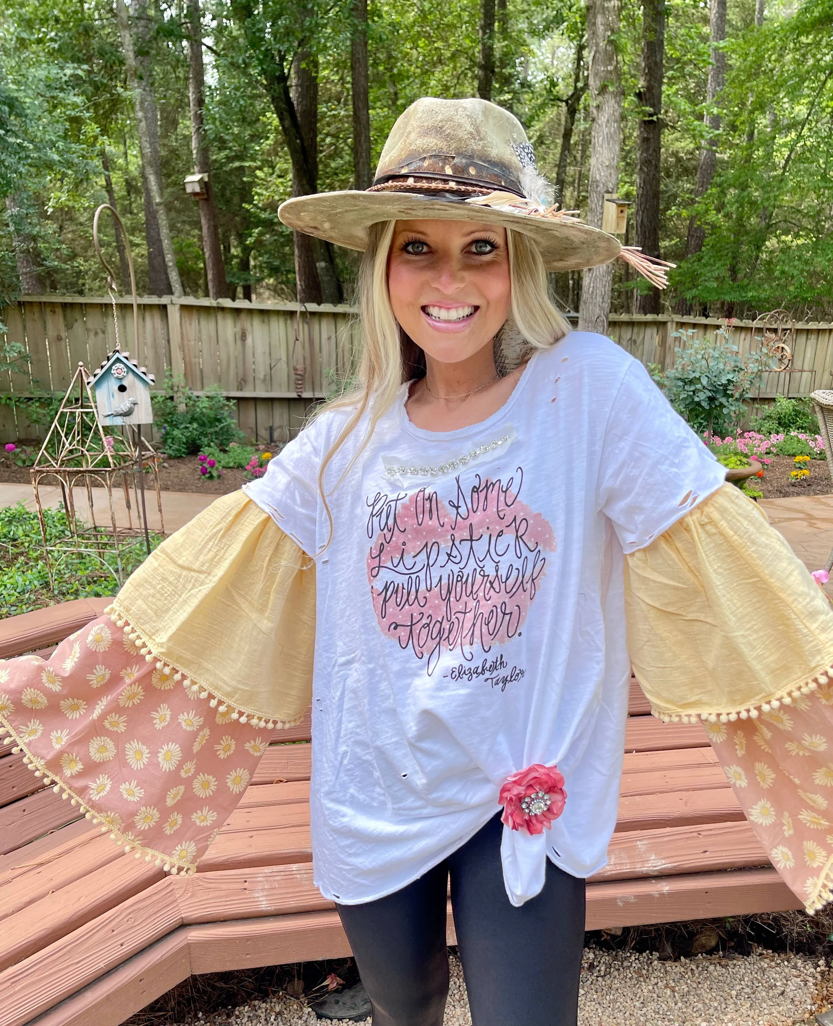 Lipstick Tattered Rare Bird Shirt