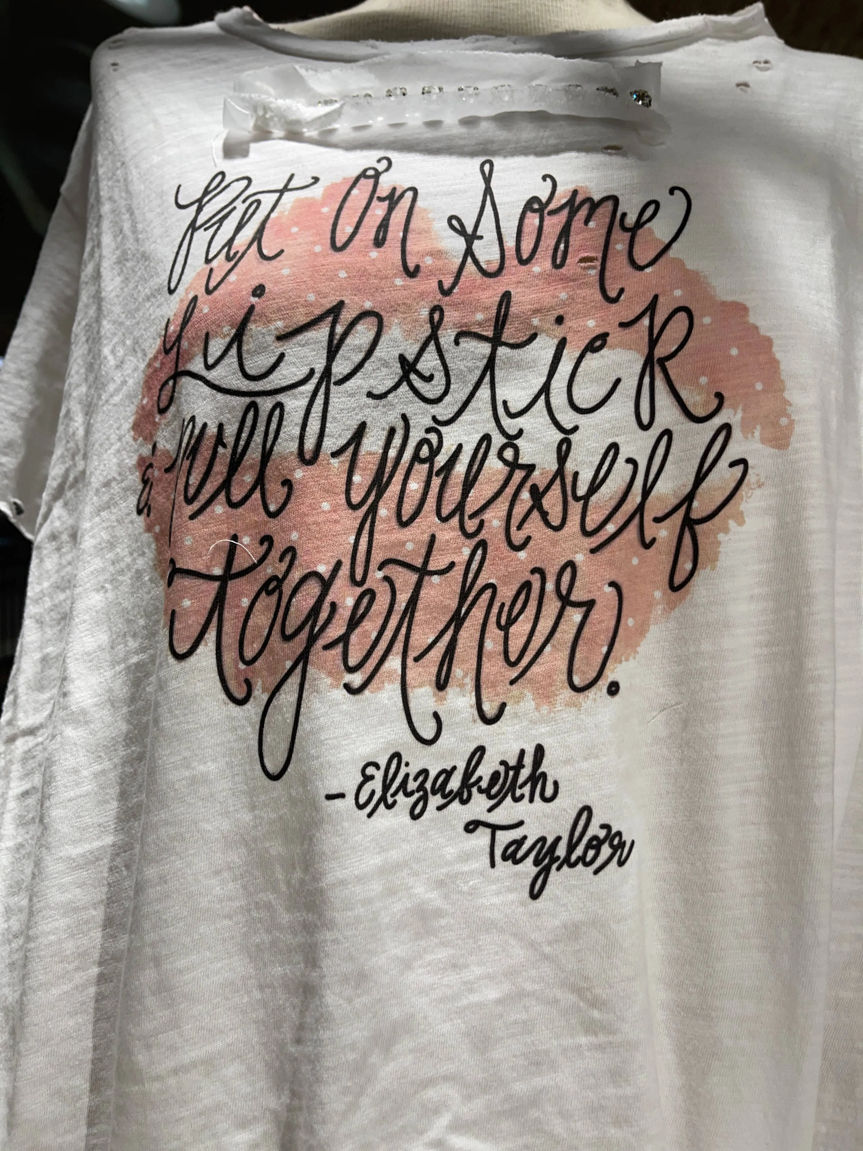 Lipstick Tattered Rare Bird Shirt