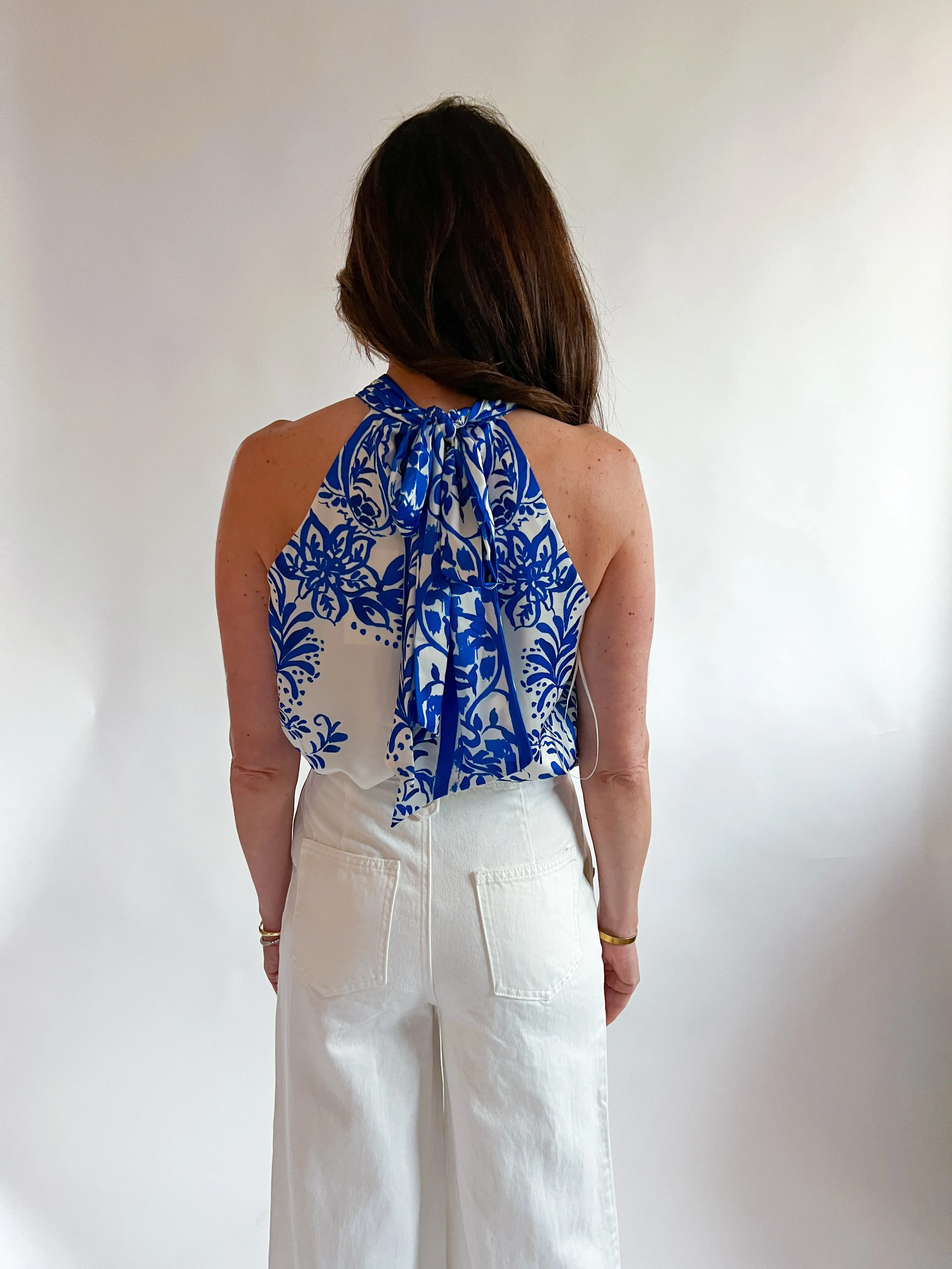 Logan Print Halter Top