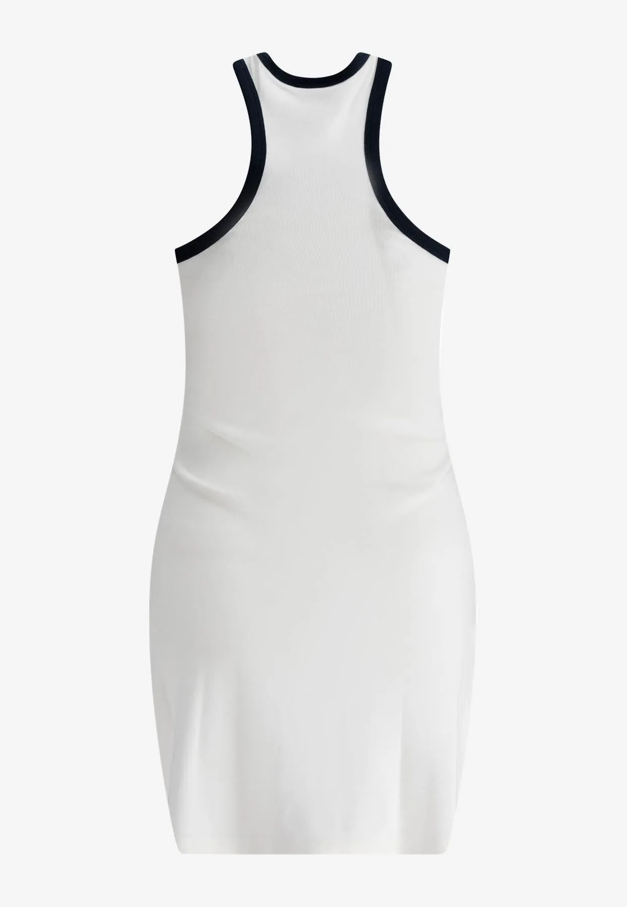 Logo Embroidered Scuba Mini Dress