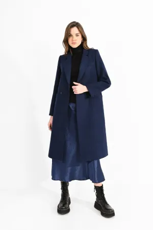 LONG NAVY COAT
