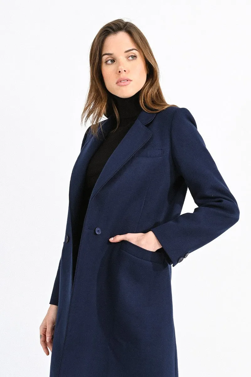 LONG NAVY COAT