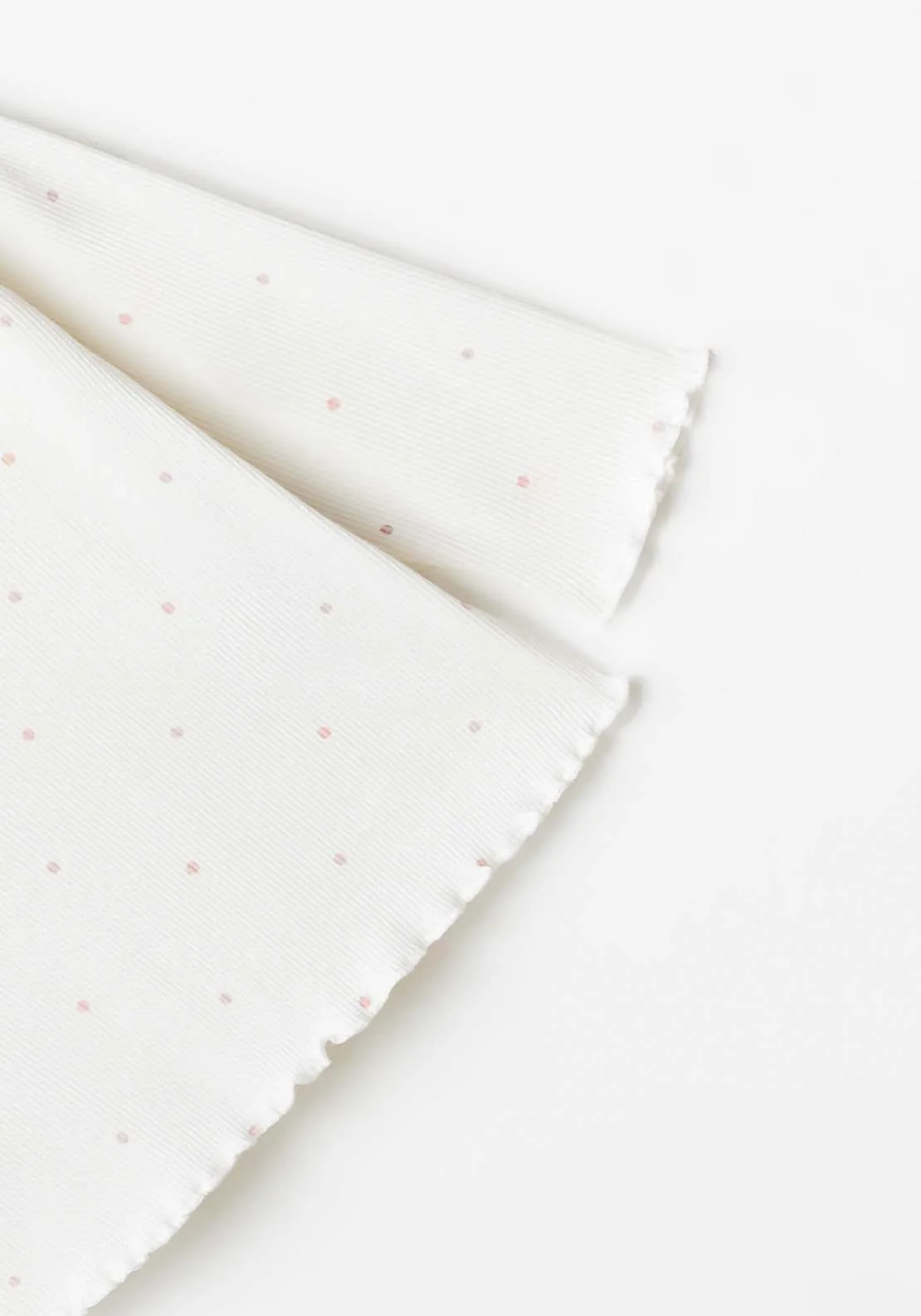 Long Sleeve Polka Dot Polo Tshirt - White