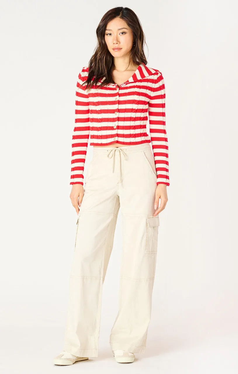 LS CABLE KNIT CARDIGAN