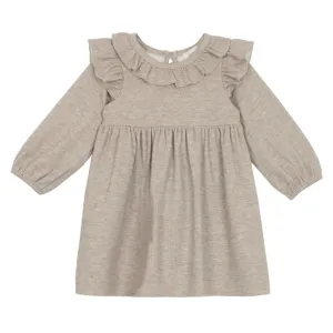 Mabel   Honey Cinnamon Oatmeal Knit Dress - Brown