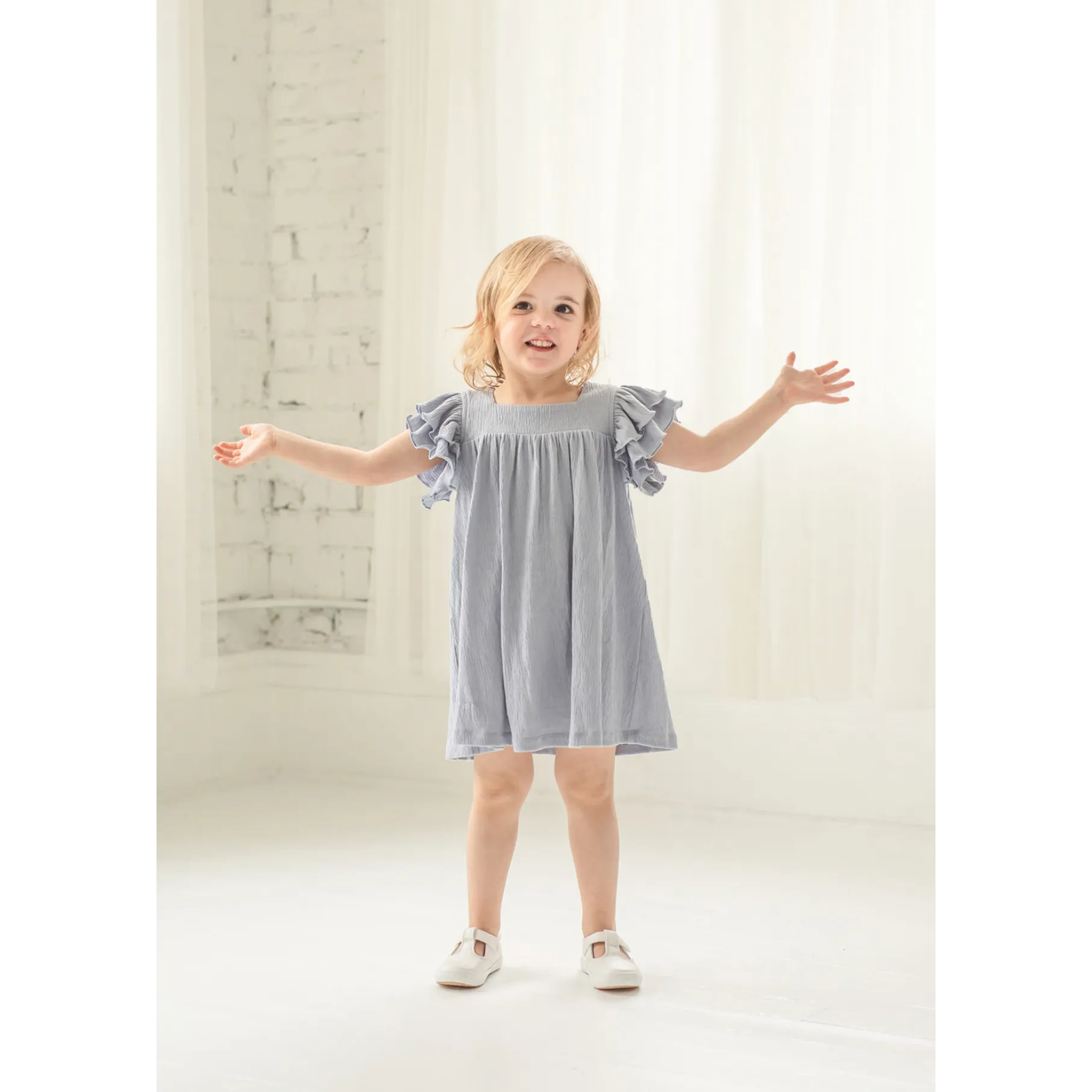 Mabel   Honey Earl Grey Textured Knit Dress