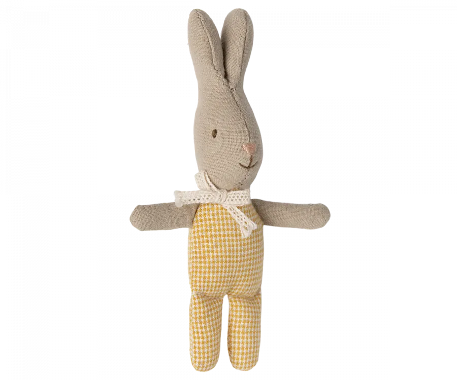 Maileg MY Rabbit (Yellow Check)