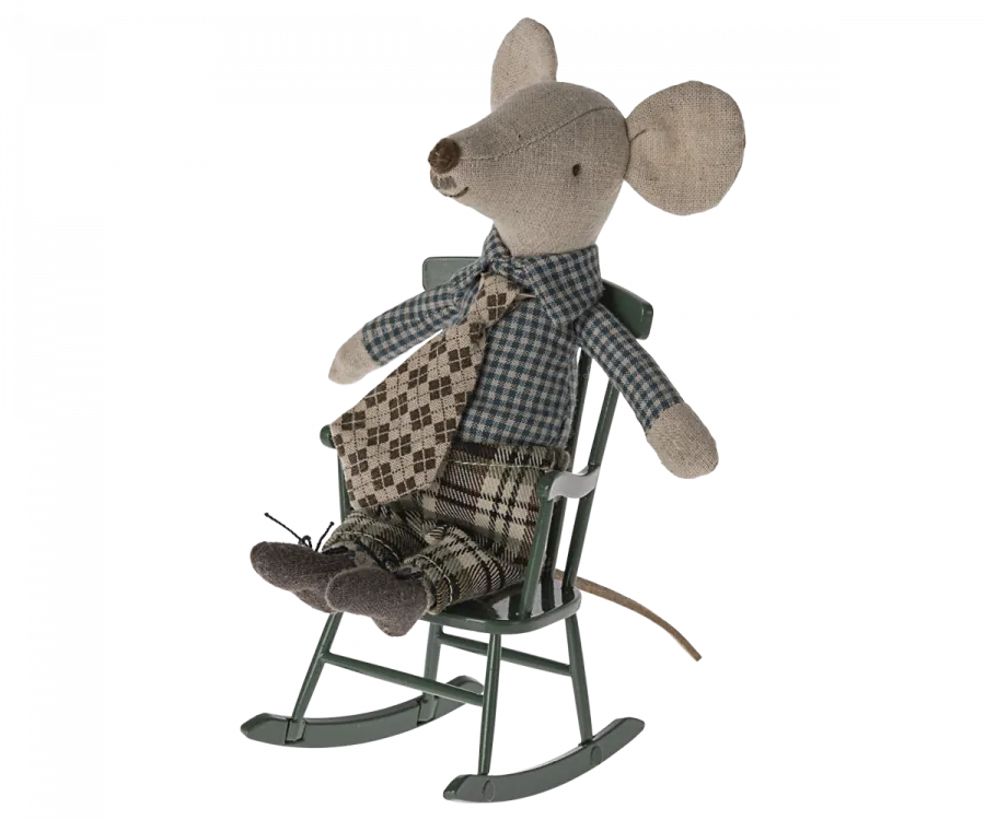 Maileg Rocking Chair - Dark Green (Mouse)