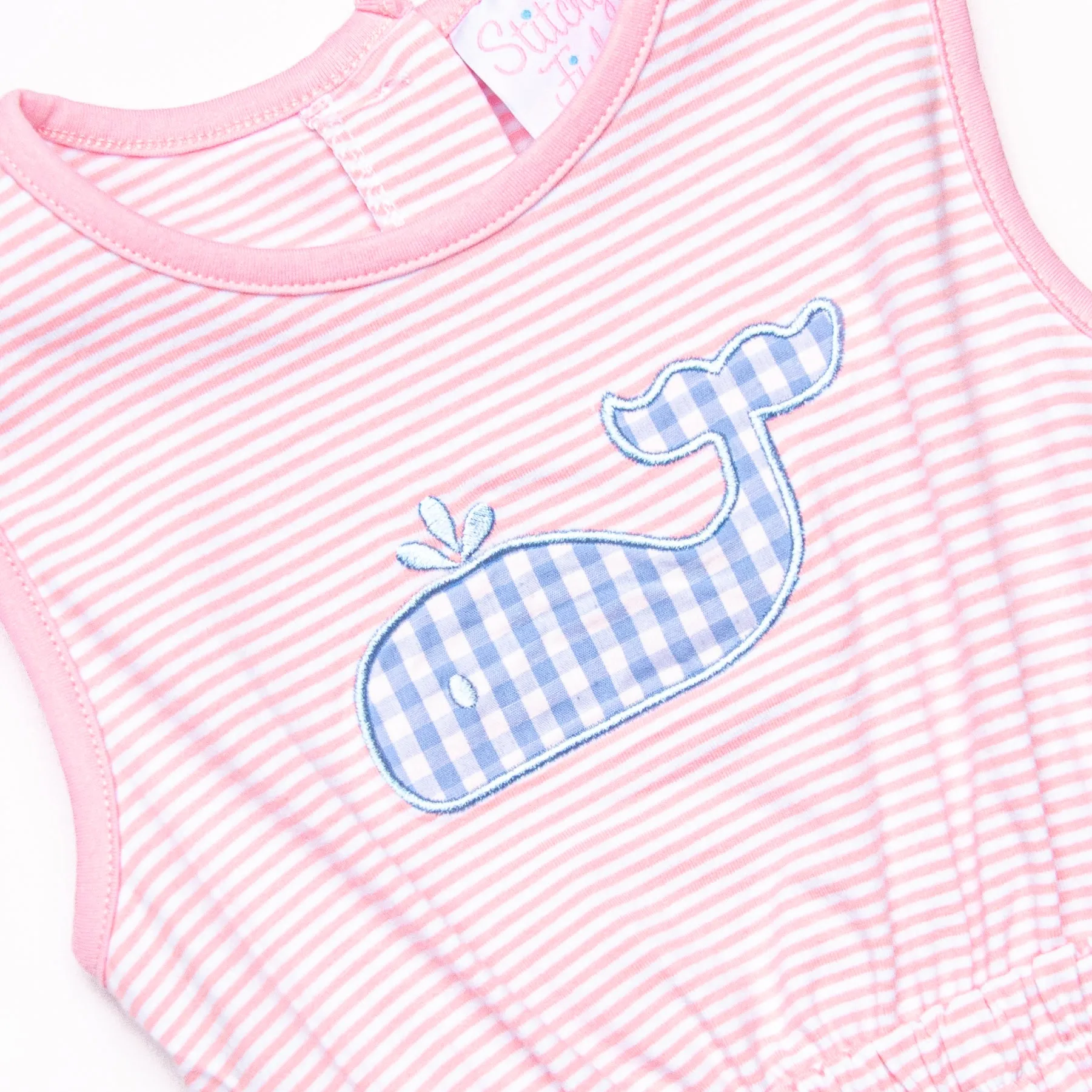 Make a Splash Applique Dress, Pink