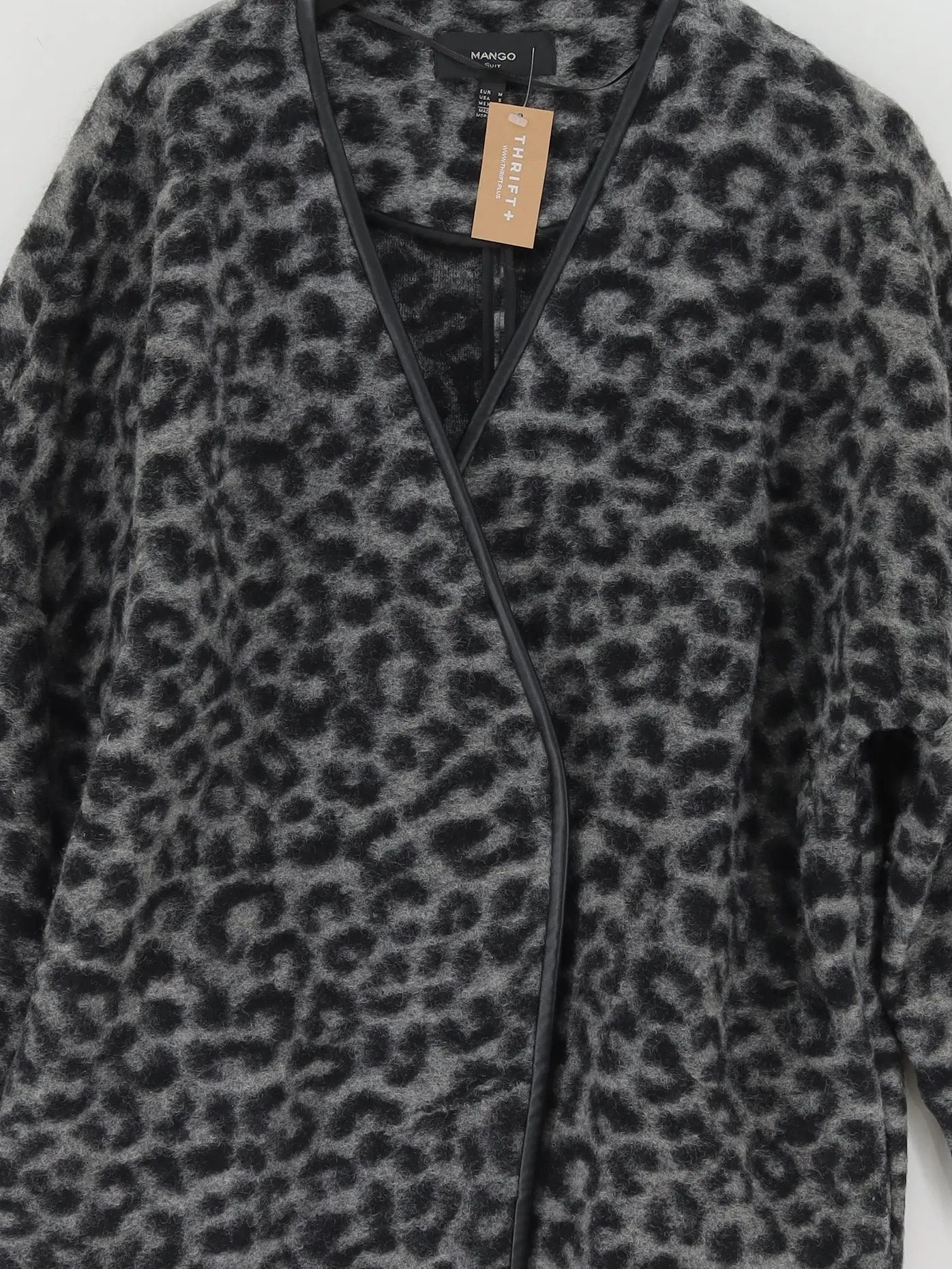 Mango Women's Coat M Multi Wool with Polyester