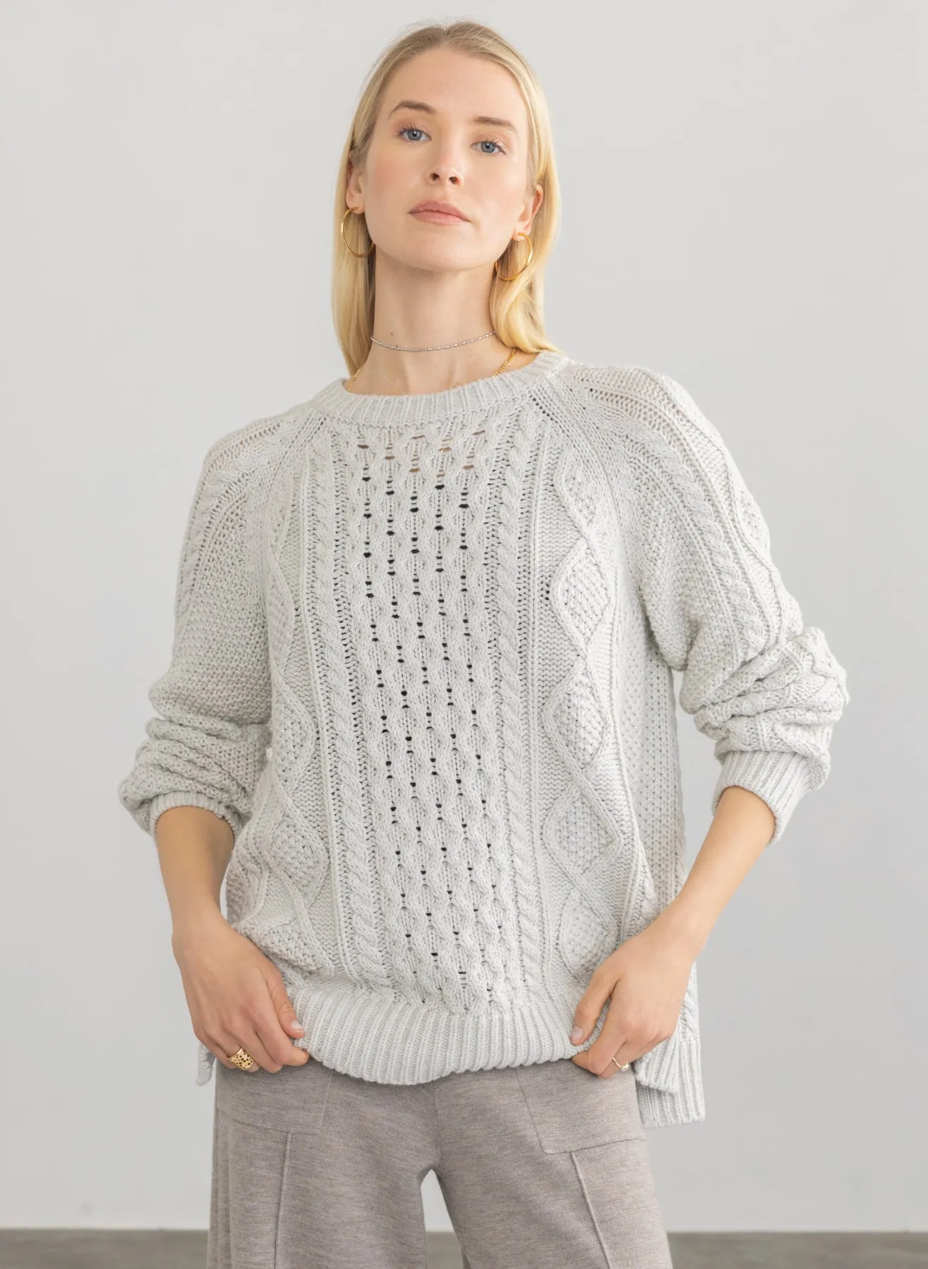 Margaret O'Leary Deidre Cable Pullover