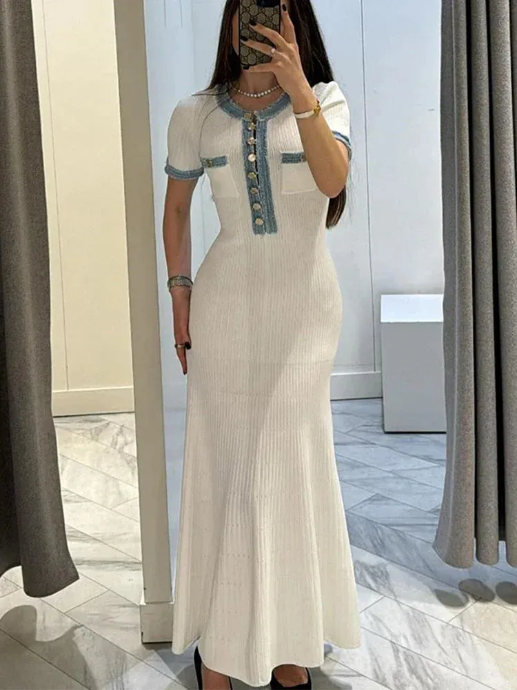 Marieke | Elegant knit chic dress