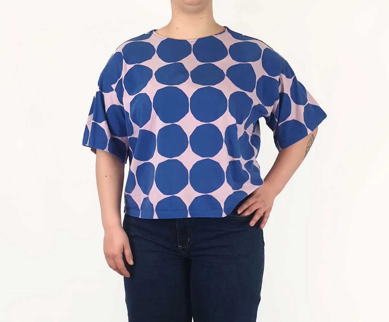 Marimekko   Uniqlo polka dot print top size XL