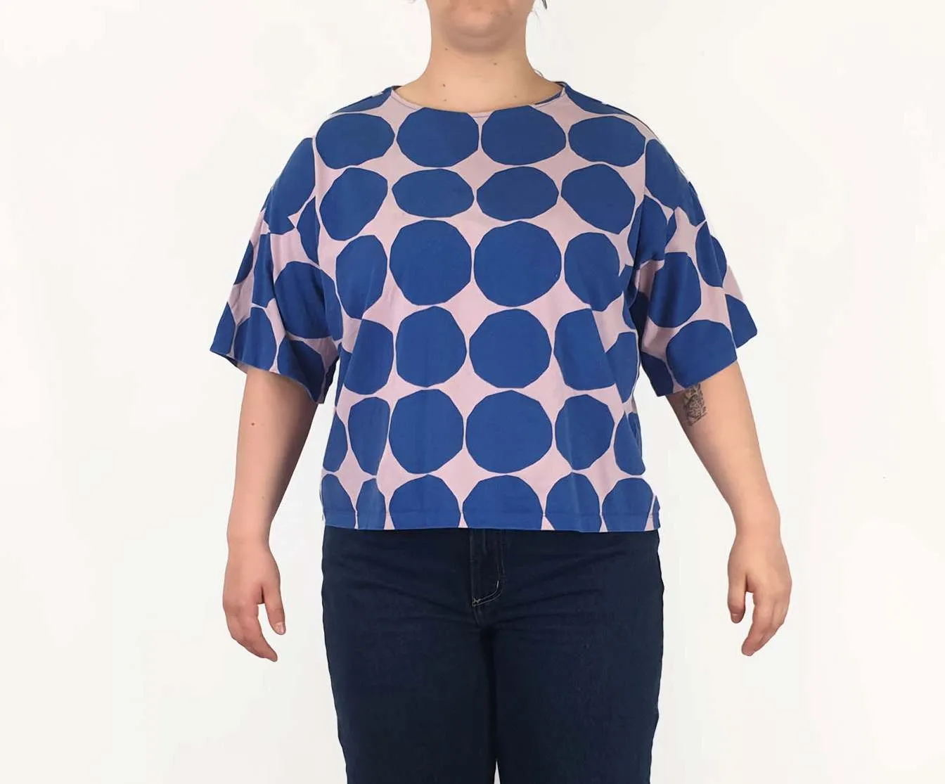Marimekko   Uniqlo polka dot print top size XL