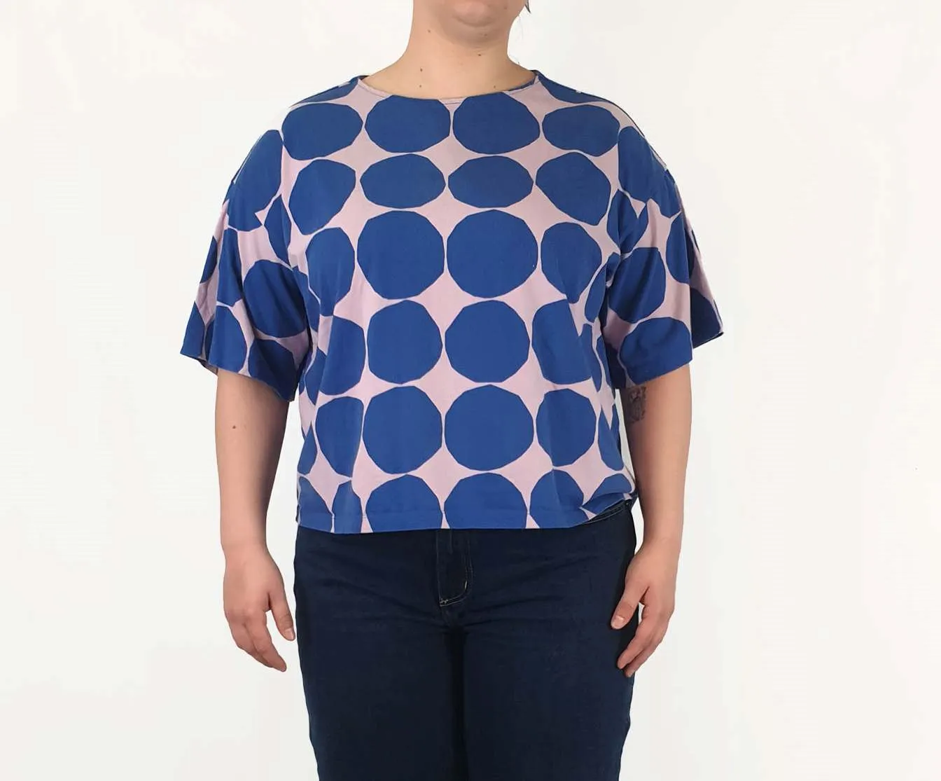 Marimekko   Uniqlo polka dot print top size XL
