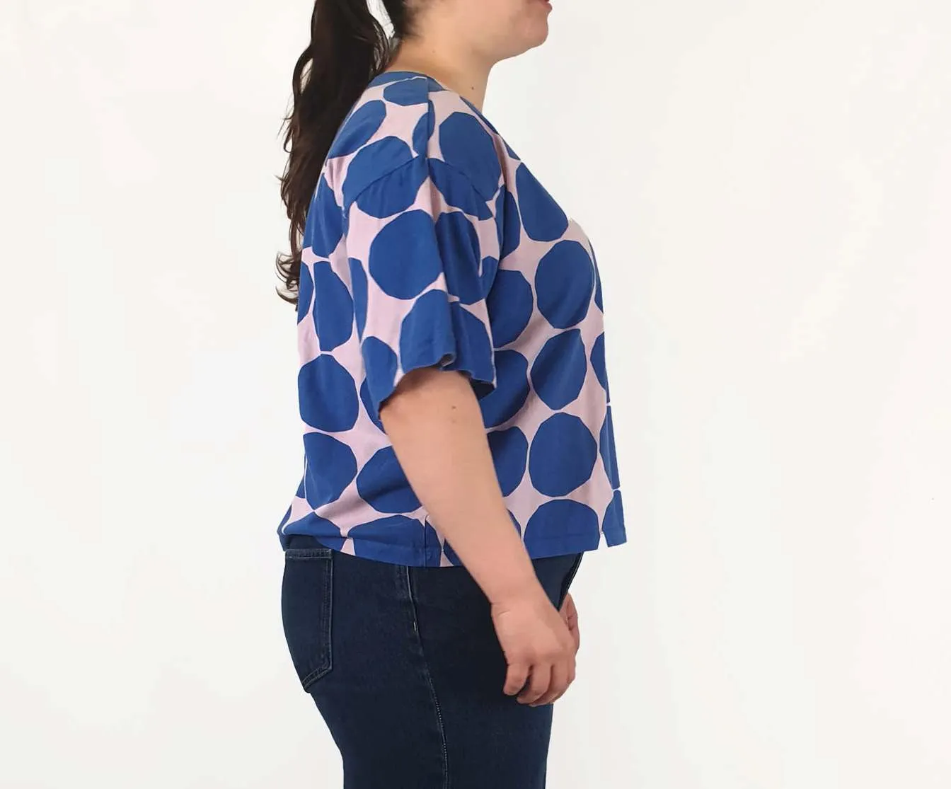 Marimekko   Uniqlo polka dot print top size XL