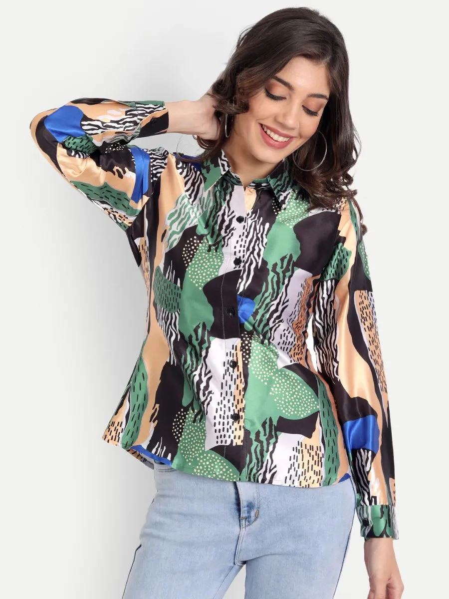 Masakali.co Tops for Women western wear abstract print