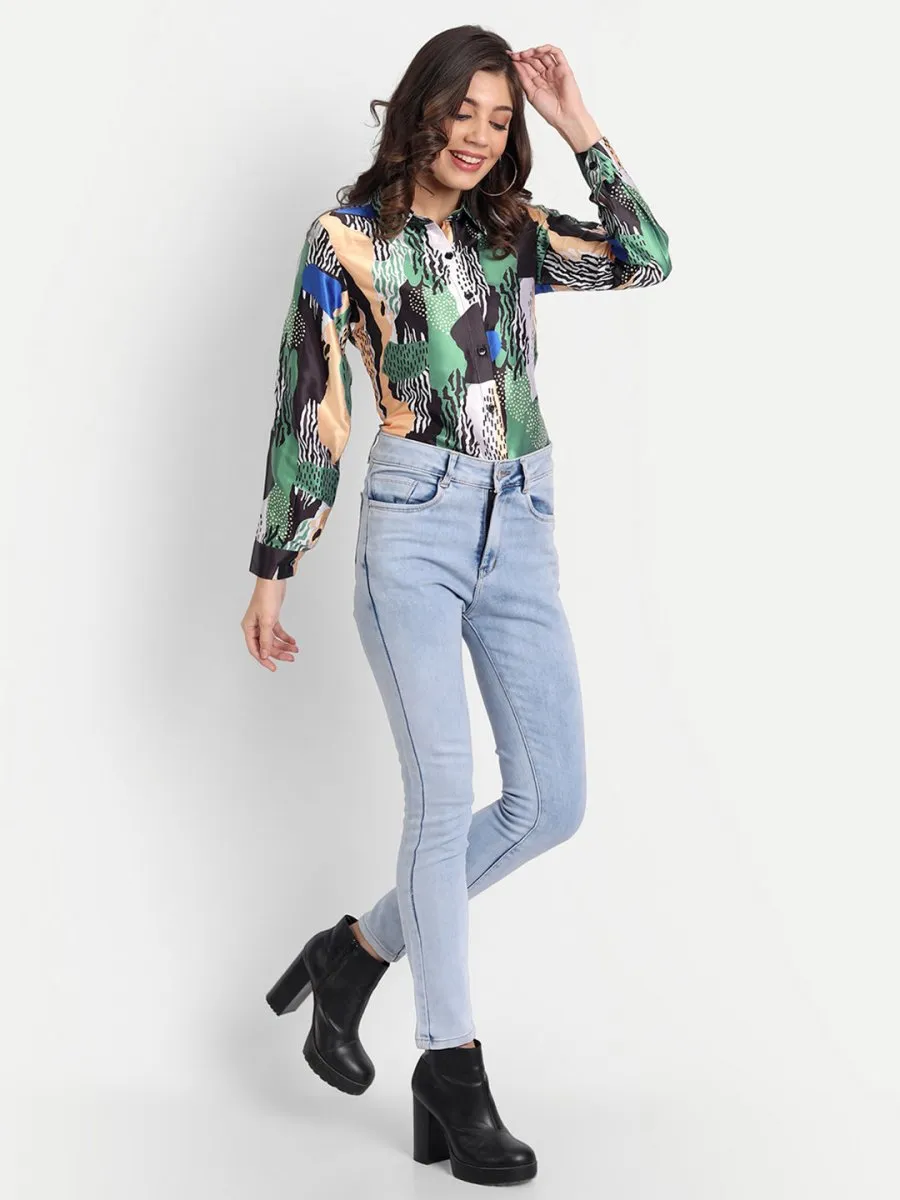 Masakali.co Tops for Women western wear abstract print