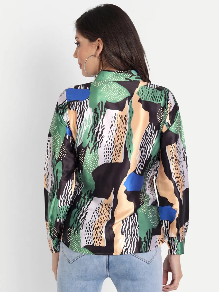 Masakali.co Tops for Women western wear abstract print