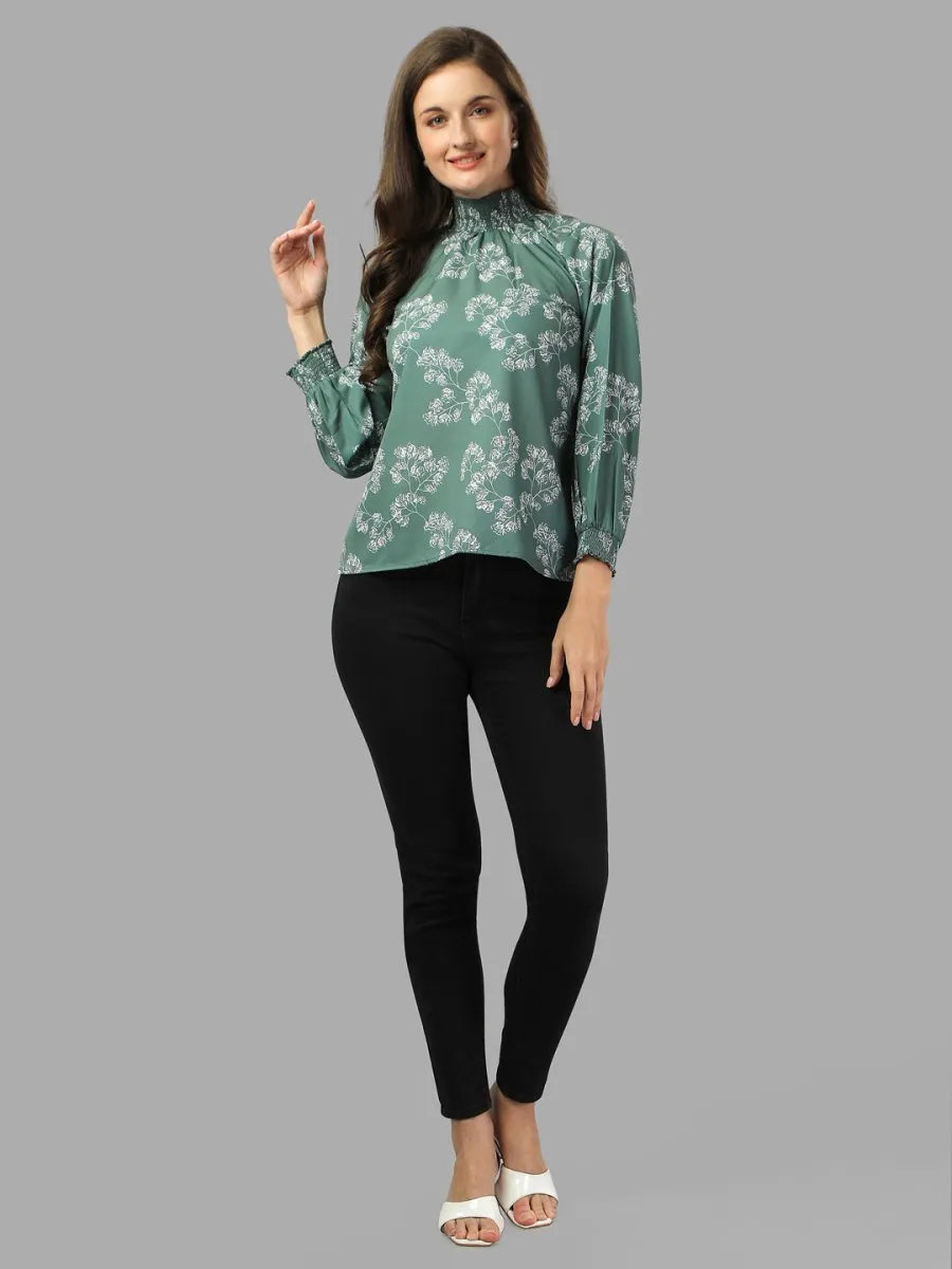 Masakali.co tops for Women western wear green