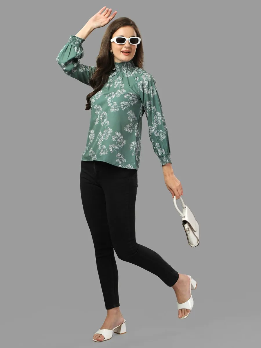 Masakali.co tops for Women western wear green