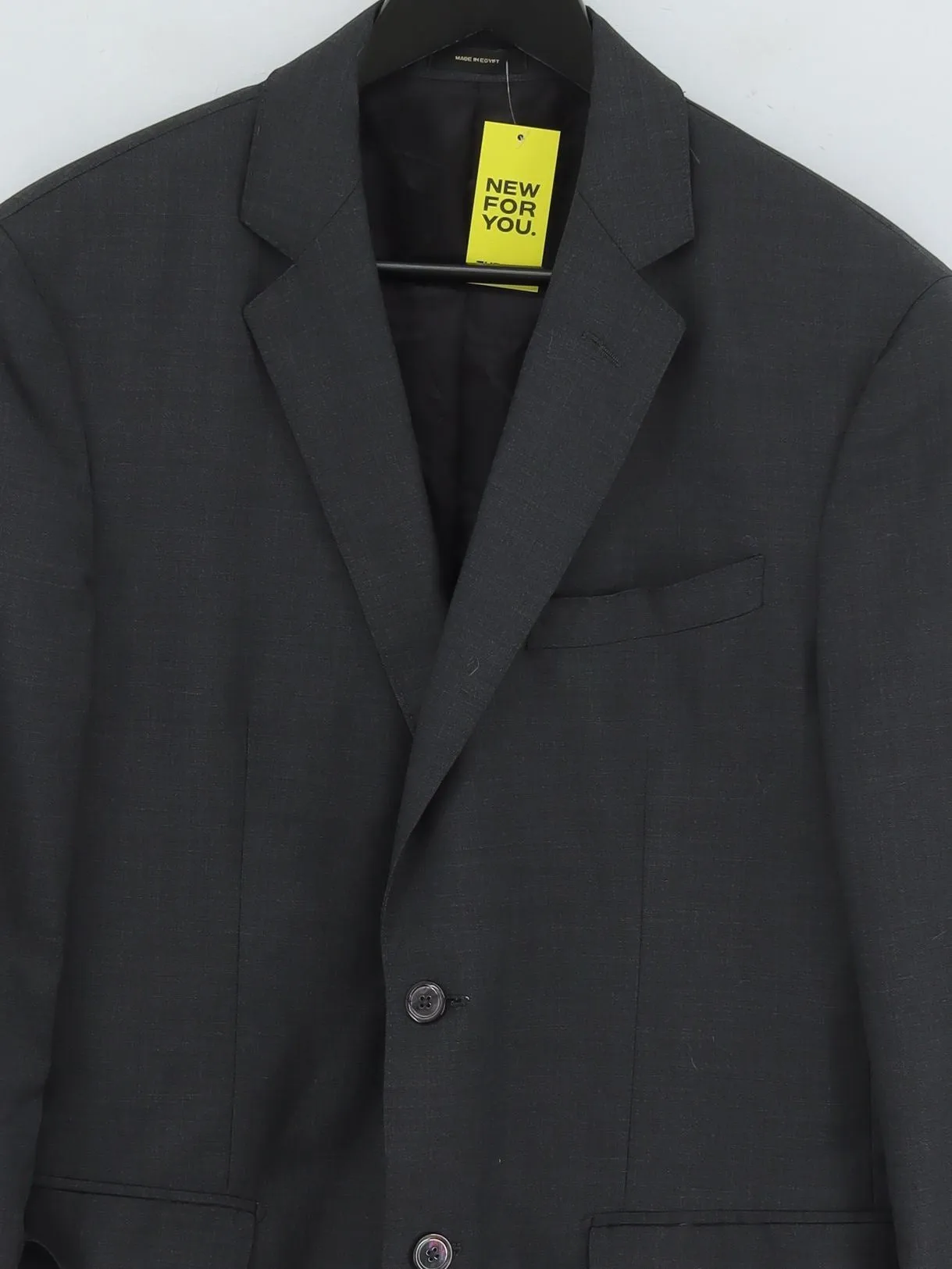 Massimo Dutti Women's Blazer UK 24 Grey Other with Viscose, Wool