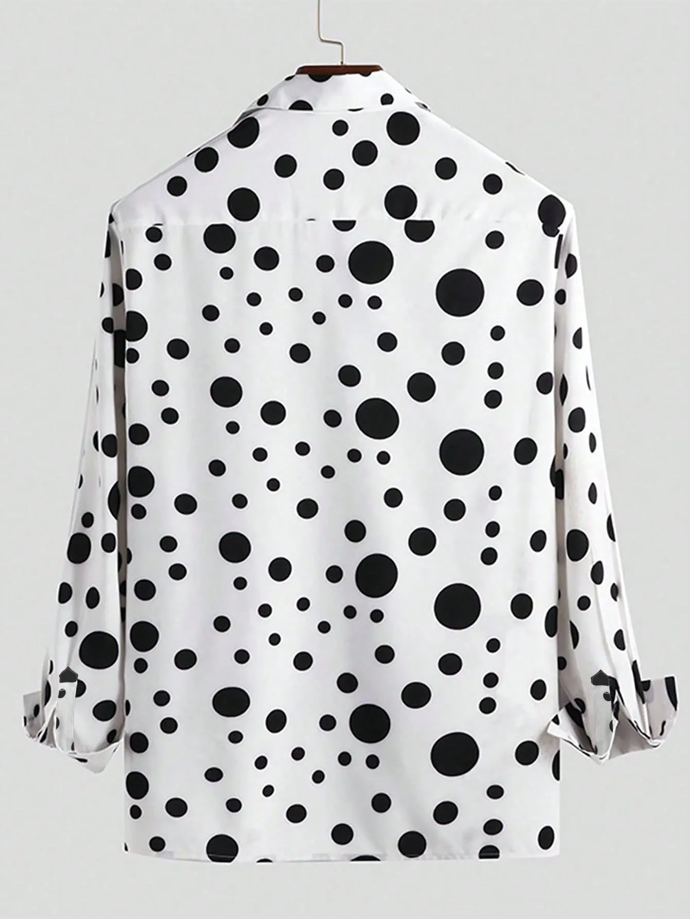 Men Polka Dot Print Shirt