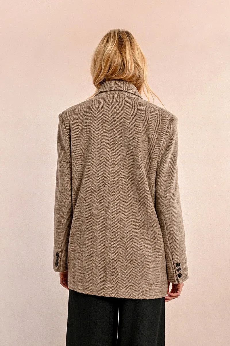 MID-LENGTH DOUBLE-BREASTED COAT