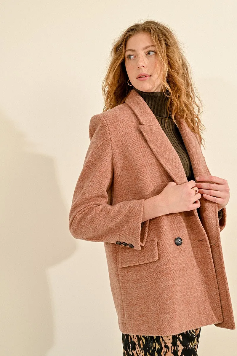 MID-LENGTH DOUBLE-BREASTED COAT