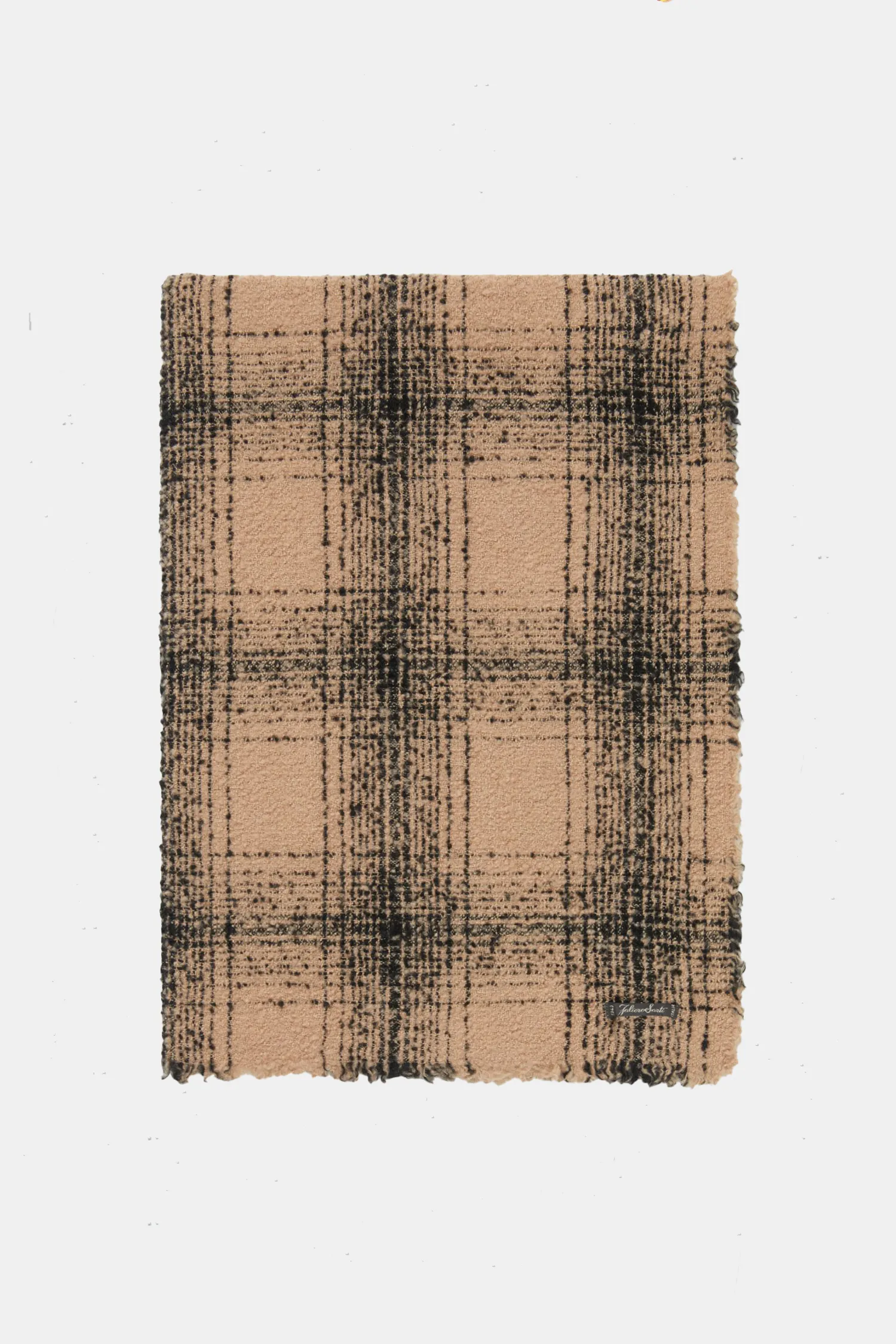 Mila Plaid Camel Scarf