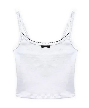 Mimi Black Bow Tank Top
