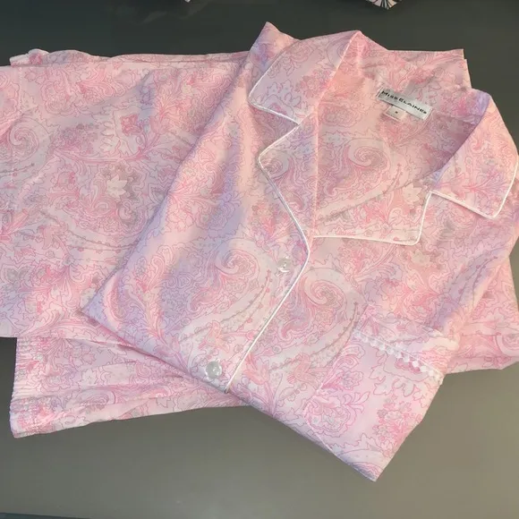 MISS ELAINE PAJAMAS 2-pc Paisley Pink NWT sz S