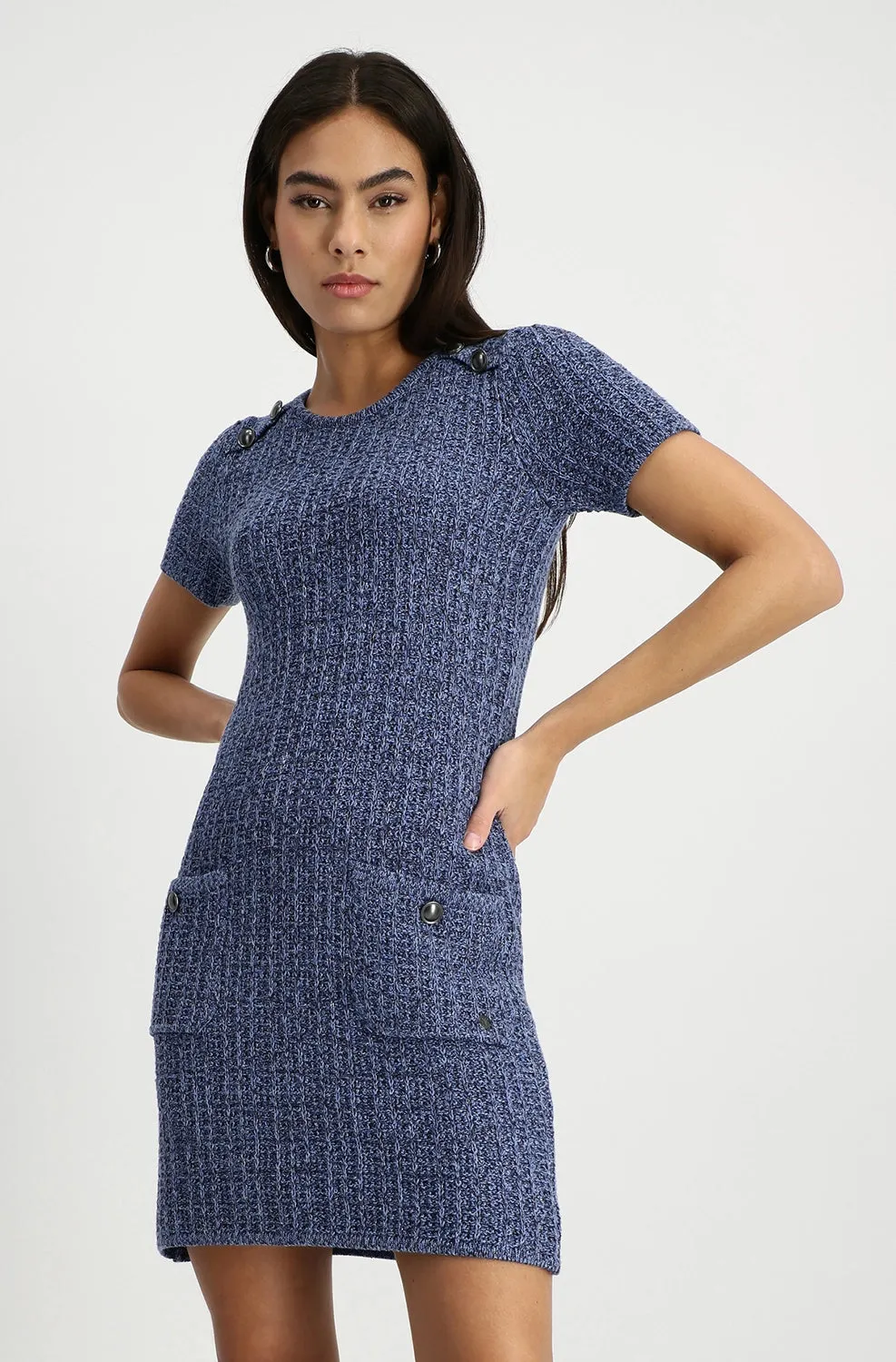 Monari Round Neck Knit Dress 408483