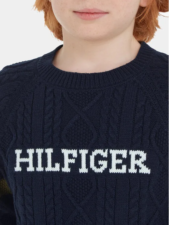 Monotype Cable Sweater