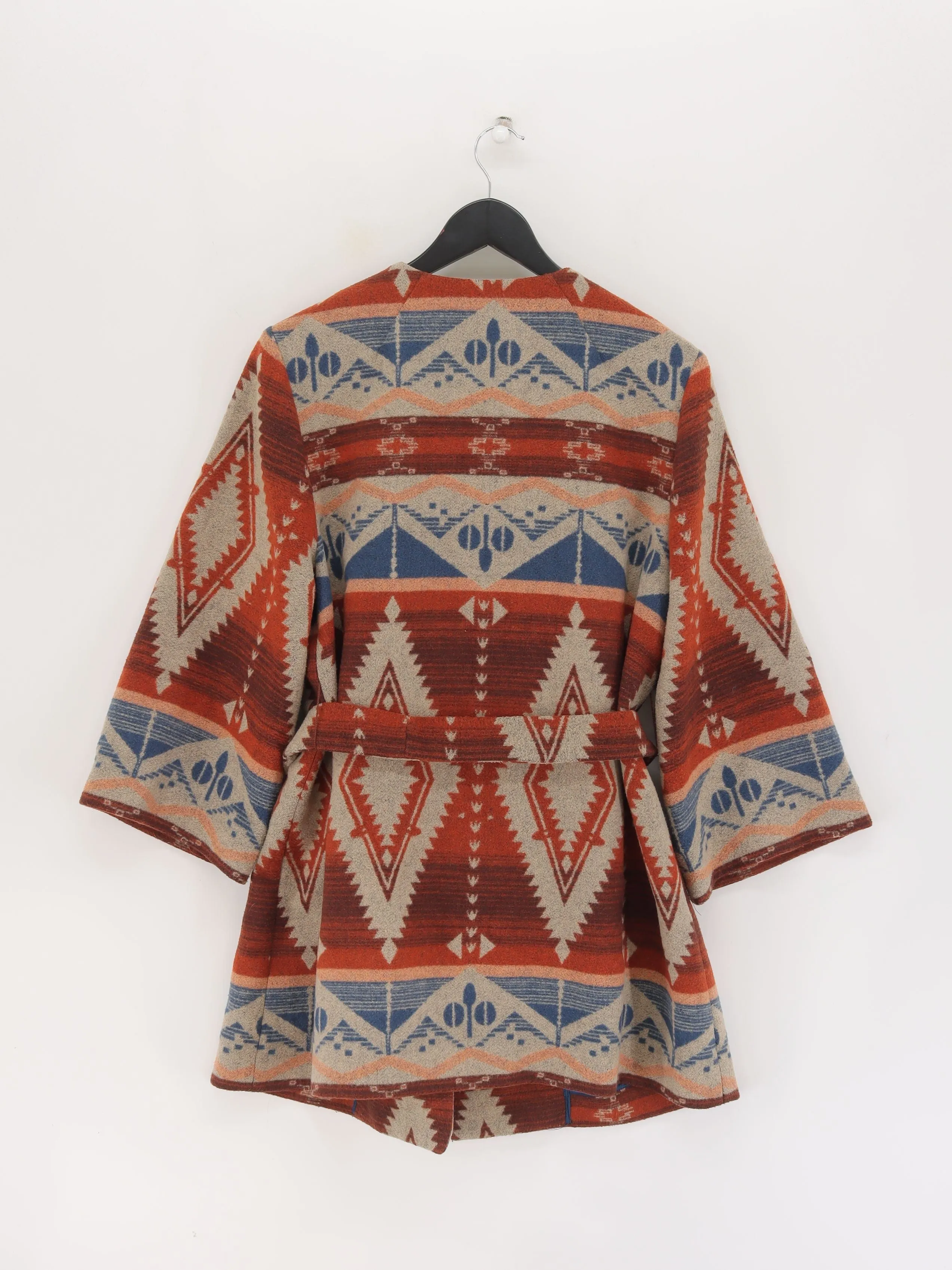 Monsoon Women's Jacket UK 16 Multi Polyester with Wool