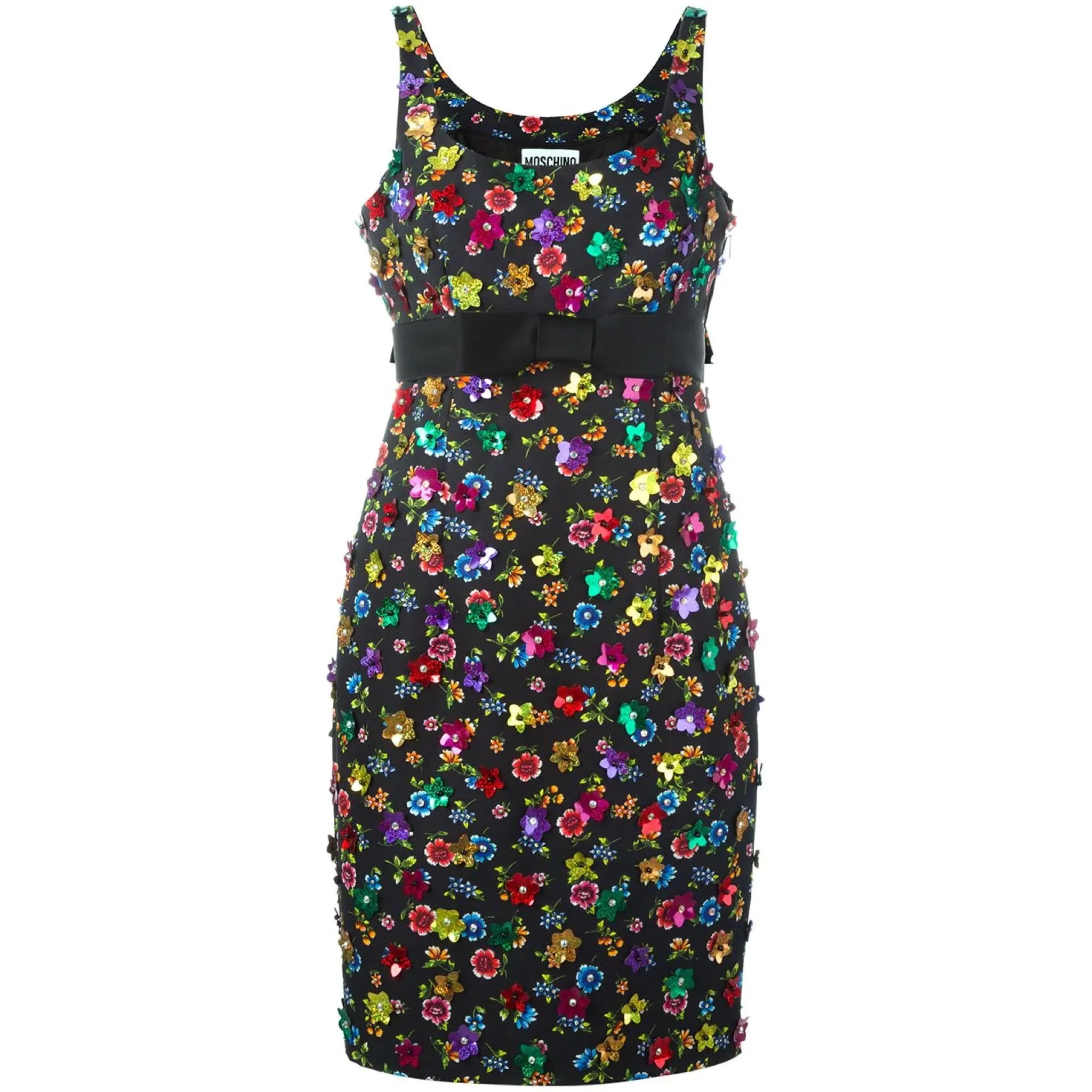 Moschino Flower Power Black Dress