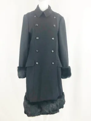 Moschino Rabbit Trim Coat Size 10