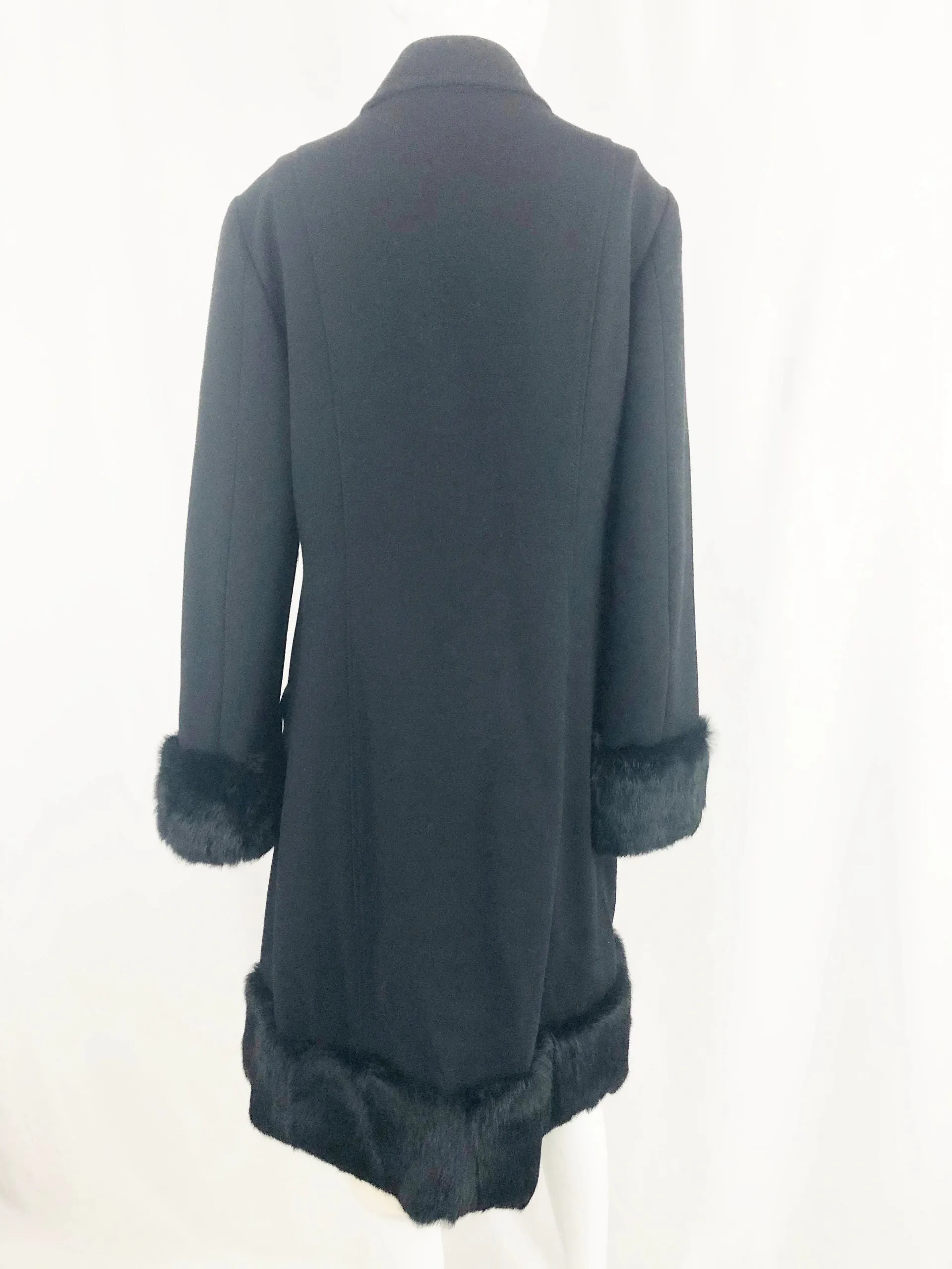 Moschino Rabbit Trim Coat Size 10
