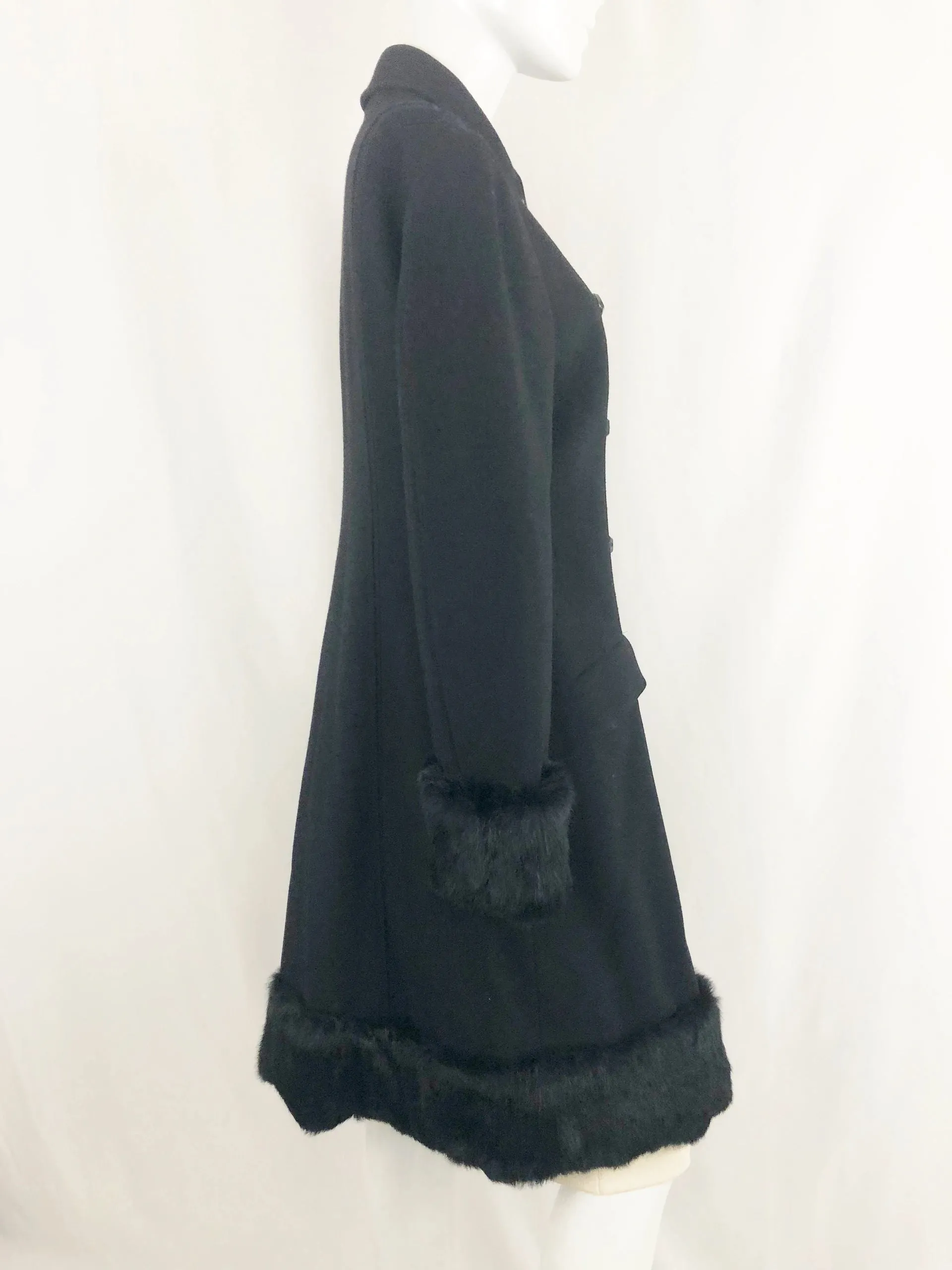 Moschino Rabbit Trim Coat Size 10