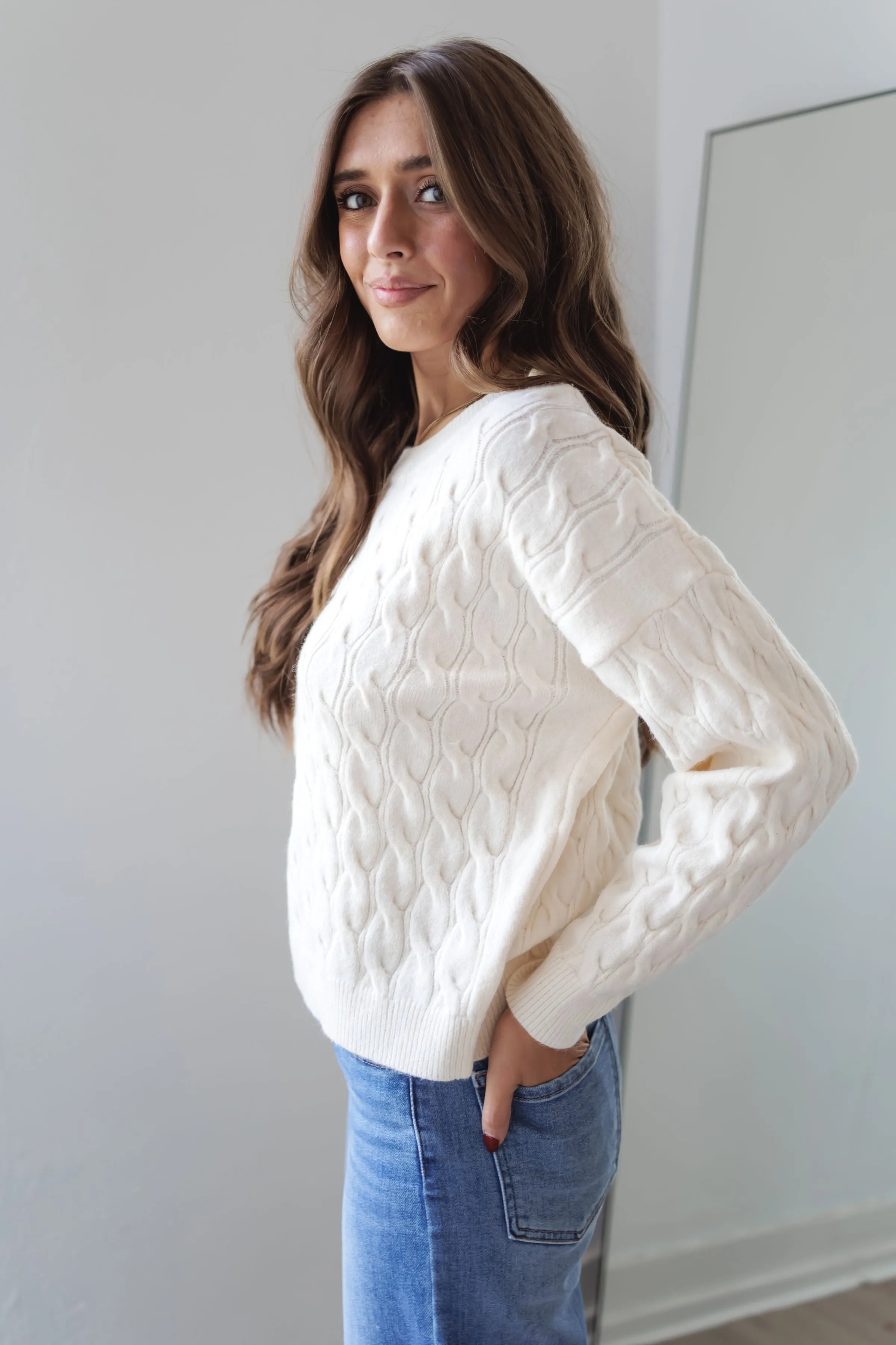 Mulled Cider Sweater-Ivory