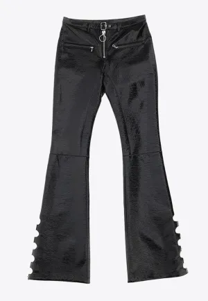 Multi-Buckle Bootcut Pants