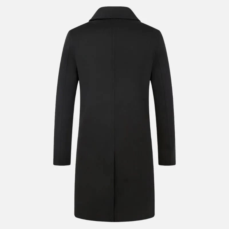 Munich Black Wool Coat
