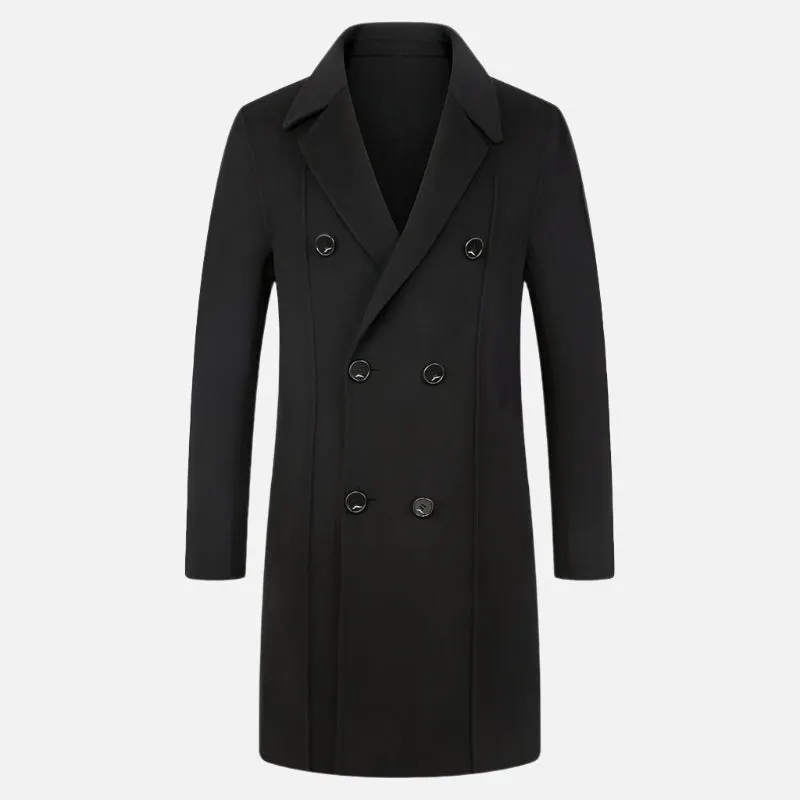 Munich Black Wool Coat