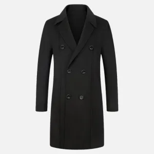 Munich Black Wool Coat