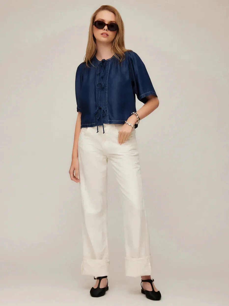 Nadine Bow Detail Top